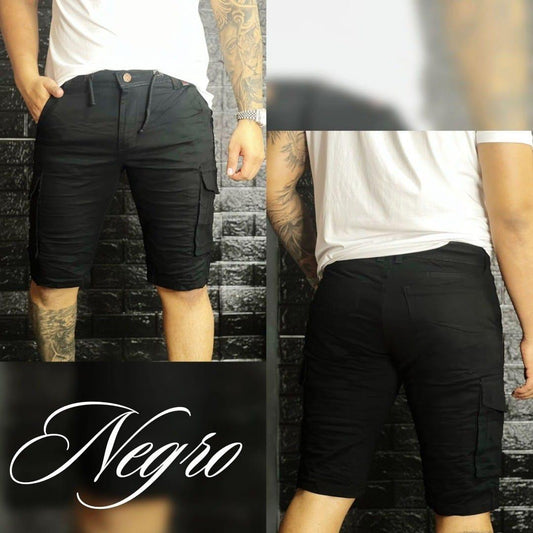 Bermuda en dril licrado