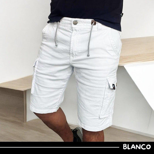 Bermuda en dril licrado